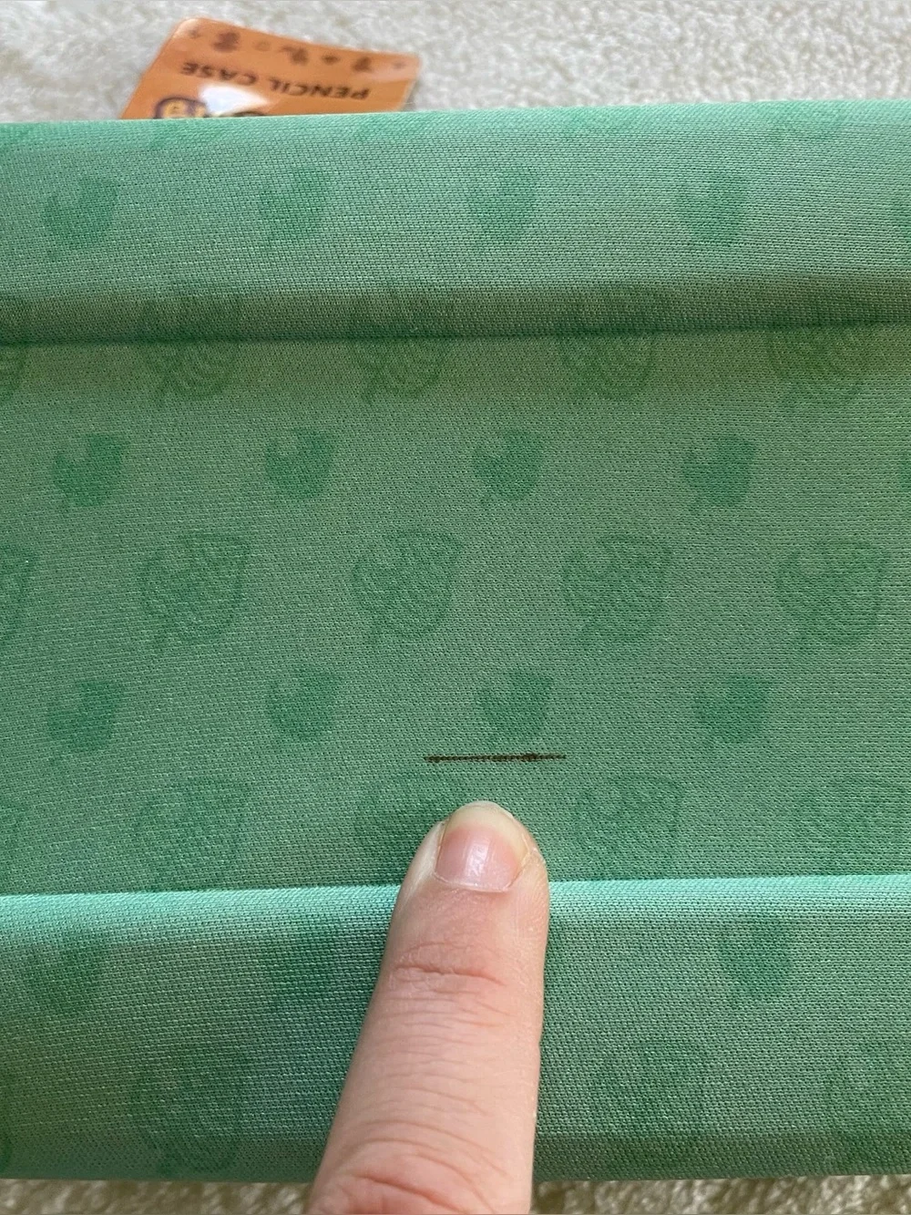 Animal Crossing Fabric Hard Shell Pencil Case NWT